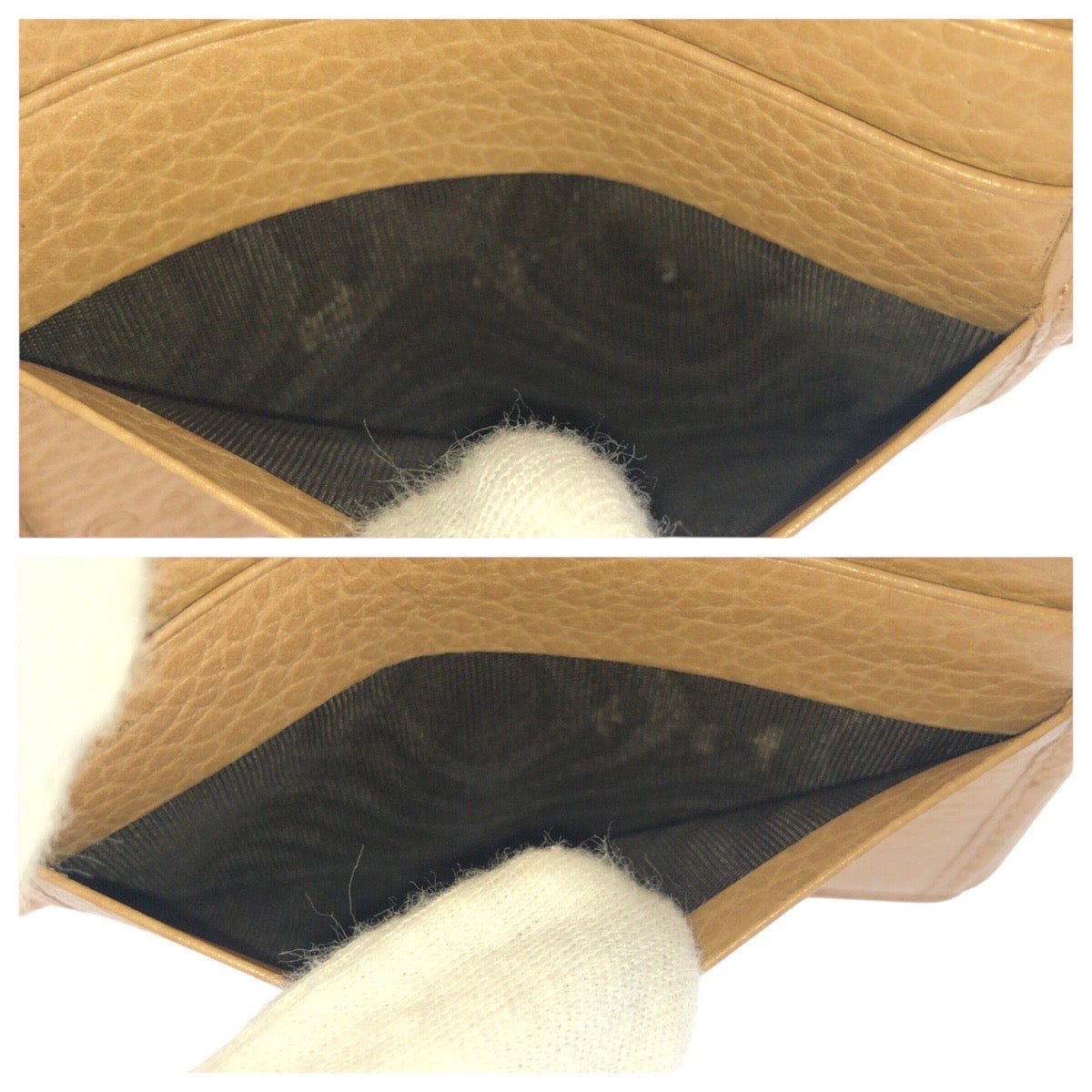 20792
GUCCI グッチ インターロッキング ベージュ ゴールド金具 レザー 615525 折財布 コンパクトウォレット レディース ABP20