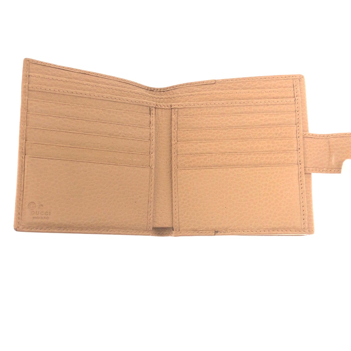 20792
GUCCI グッチ インターロッキング ベージュ ゴールド金具 レザー 615525 折財布 コンパクトウォレット レディース ABP20