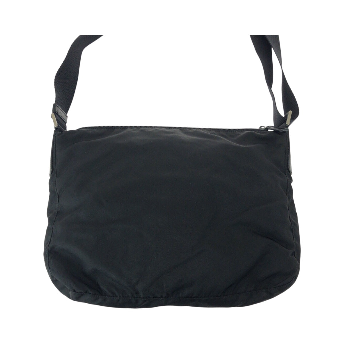 20797
PRADA プラダ テスート 三角ロゴプレート ブラック 黒 シルバー金具 ナイロン ショルダーバッグ メッセンジャーバッグ レディース ABP30