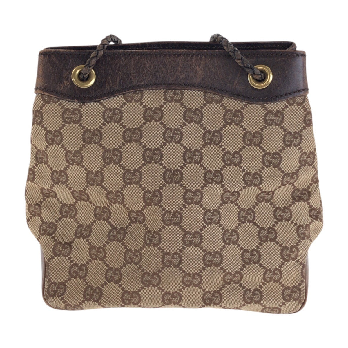 20804
GUCCI グッチ ベージュ ブラウン ゴールド金具 GGキャンバス / レザー 109143 ショルダーバッグ ハンドバッグ 2way レディース AB22