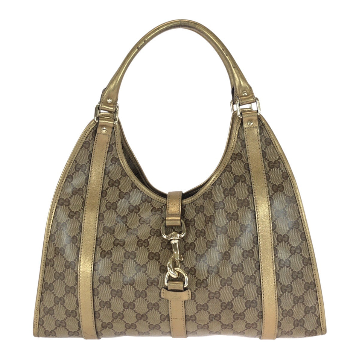 20805
GUCCI グッチ GGクリスタル ゴールド ブラウン GGキャンバス 203494 ショルダーバッグ ハンドバッグ レディース AB44