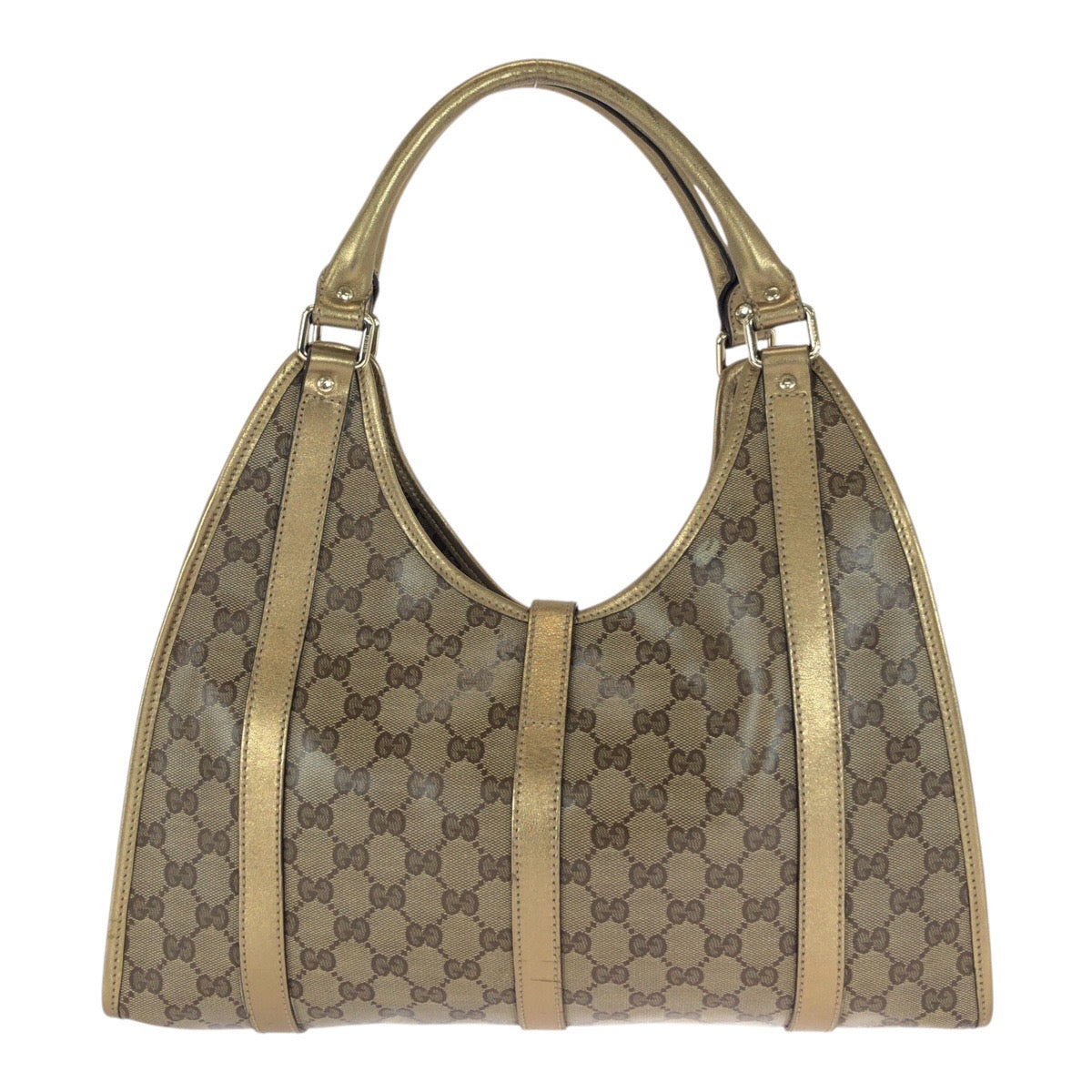 20805
GUCCI グッチ GGクリスタル ゴールド ブラウン GGキャンバス 203494 ショルダーバッグ ハンドバッグ レディース AB44