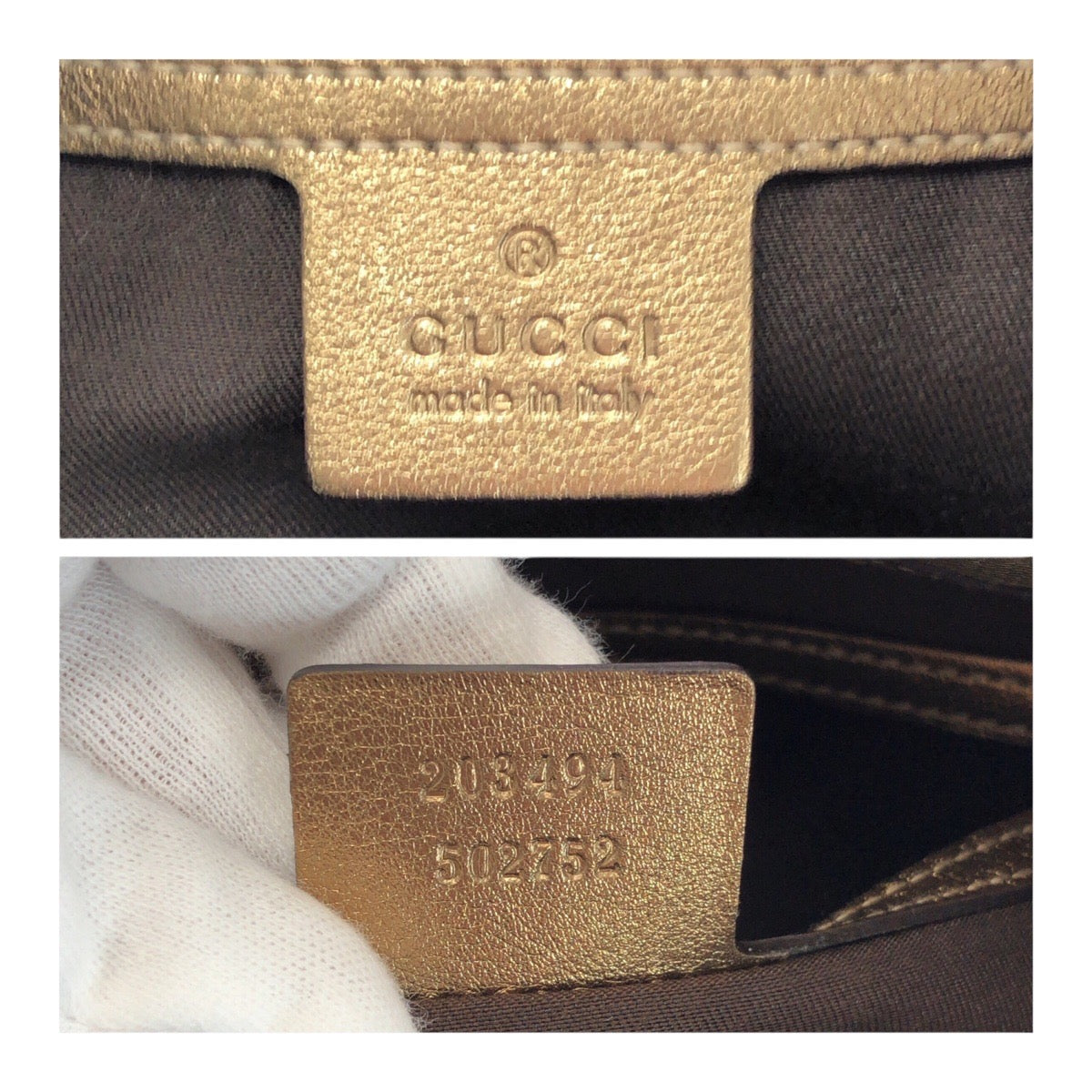 20805
GUCCI グッチ GGクリスタル ゴールド ブラウン GGキャンバス 203494 ショルダーバッグ ハンドバッグ レディース AB44