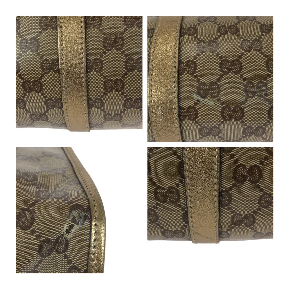 20805
GUCCI グッチ GGクリスタル ゴールド ブラウン GGキャンバス 203494 ショルダーバッグ ハンドバッグ レディース AB44