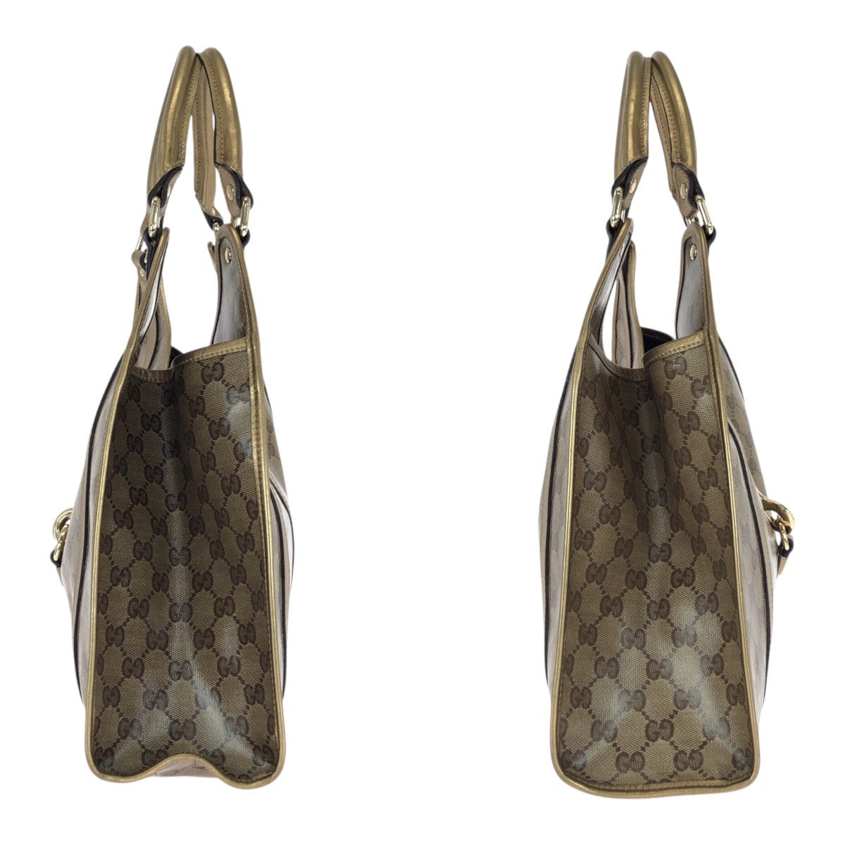 20805
GUCCI グッチ GGクリスタル ゴールド ブラウン GGキャンバス 203494 ショルダーバッグ ハンドバッグ レディース AB44