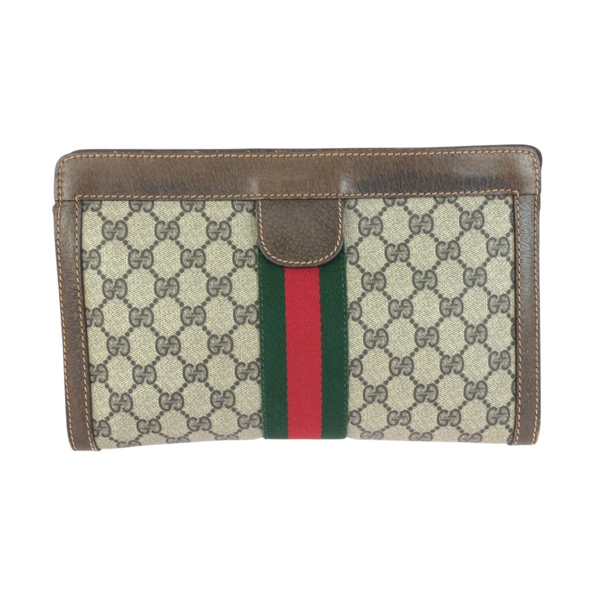 20808
GUCCI グッチ ヴィンテージ オールドグッチ シェリーライン ブラウン グレー GGスプリームキャンバス / レザー 67 014 2125 クラッチバッグ セカンドバッグ 男女兼用 レディース AB15