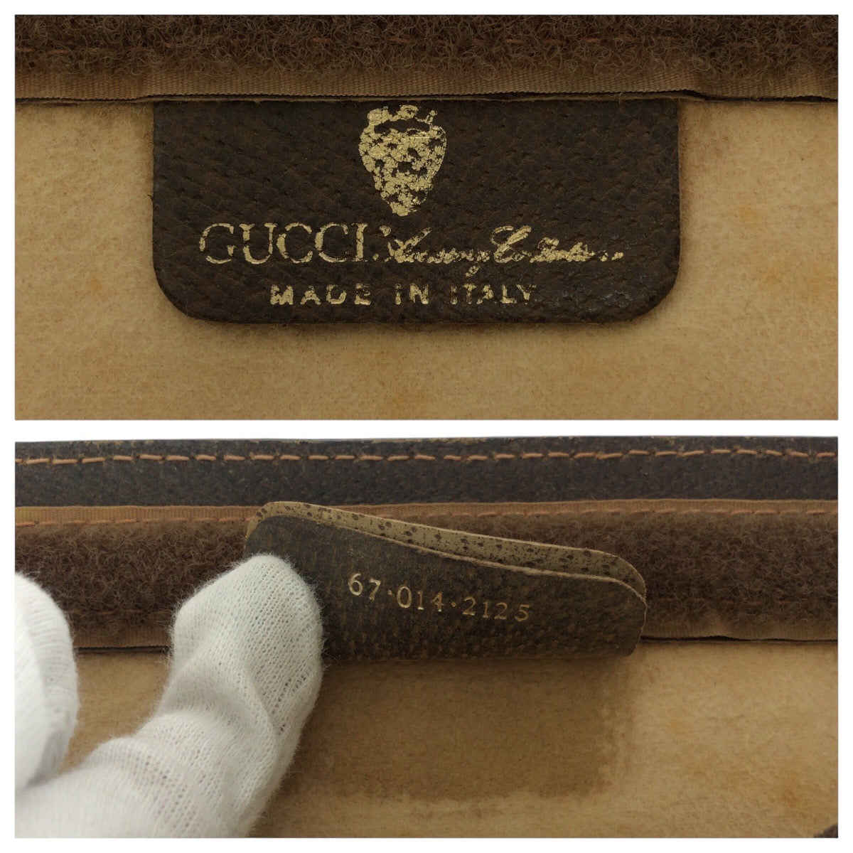20808
GUCCI グッチ ヴィンテージ オールドグッチ シェリーライン ブラウン グレー GGスプリームキャンバス / レザー 67 014 2125 クラッチバッグ セカンドバッグ 男女兼用 レディース AB15