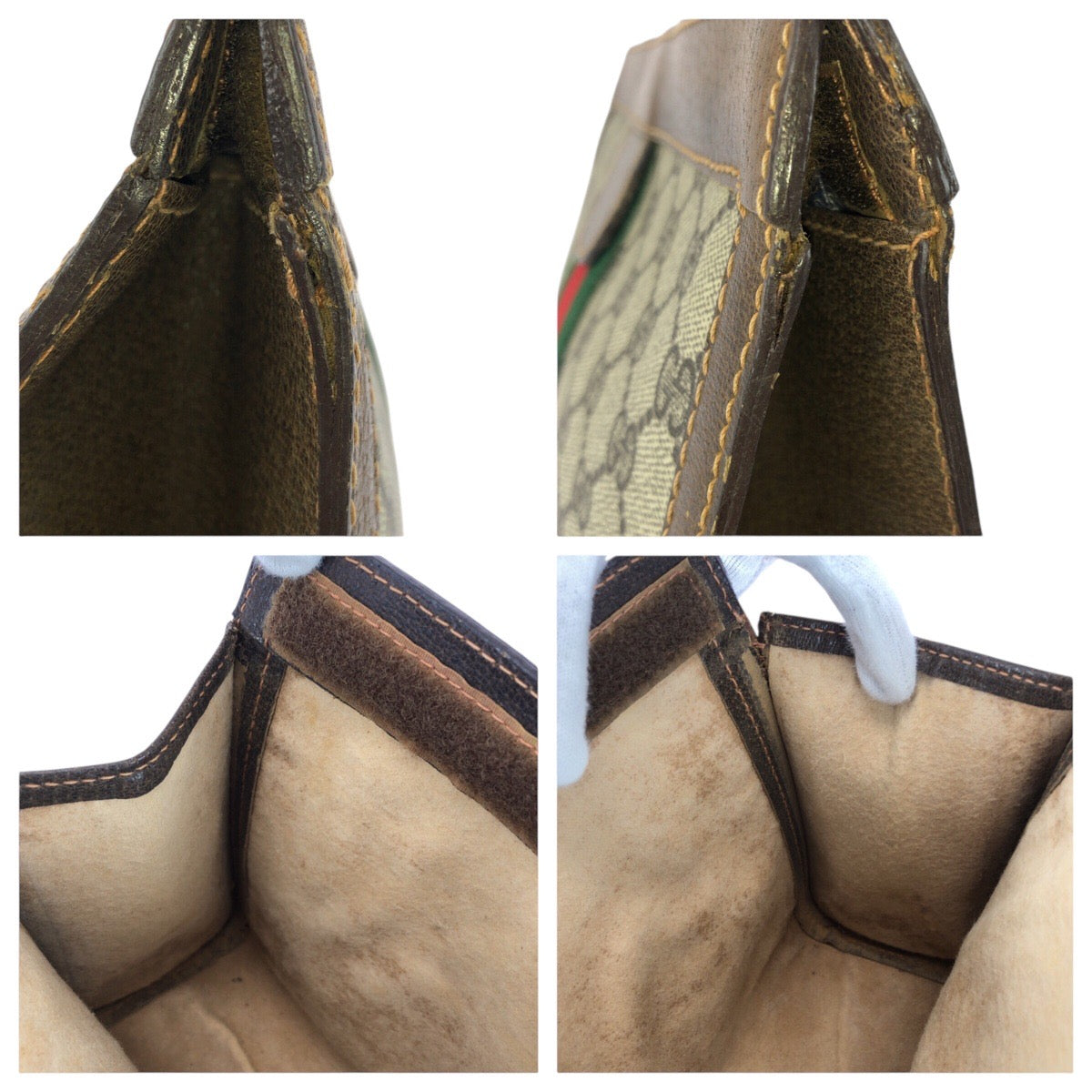 20808
GUCCI グッチ ヴィンテージ オールドグッチ シェリーライン ブラウン グレー GGスプリームキャンバス / レザー 67 014 2125 クラッチバッグ セカンドバッグ 男女兼用 レディース AB15