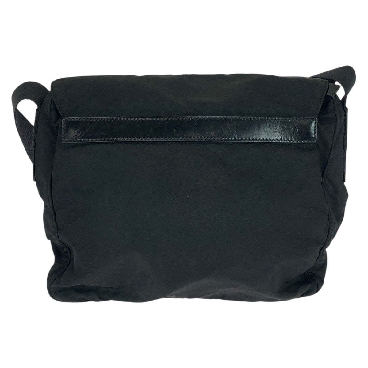 20811
PRADA プラダ テスート 三角ロゴプレート ブラック 黒 シルバー金具 ナイロン / レザー ショルダーバッグ メッセンジャーバッグ レディース AB30