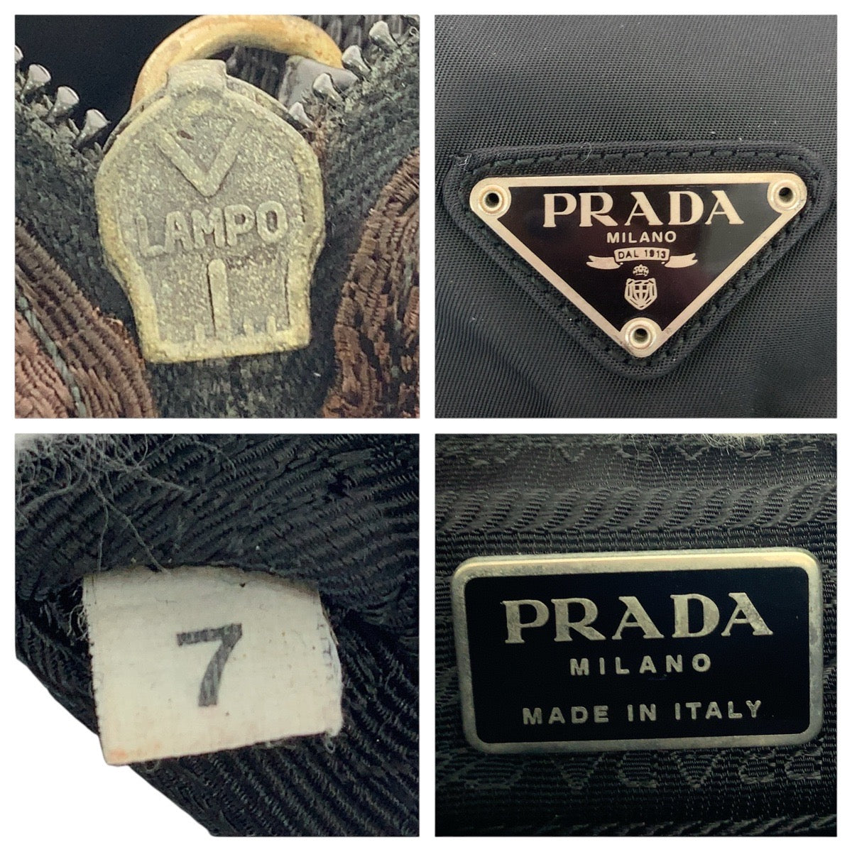 20811
PRADA プラダ テスート 三角ロゴプレート ブラック 黒 シルバー金具 ナイロン / レザー ショルダーバッグ メッセンジャーバッグ レディース AB30