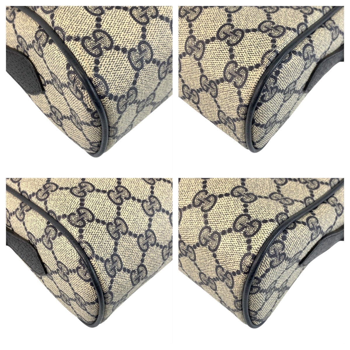 20817
GUCCI グッチ ヴィンテージ シェリーライン グレー ネイビー ゴールド金具 GGスプリームキャンバス / レザー 24 02 005 ショルダーバッグ ポシェット レディース ABP42