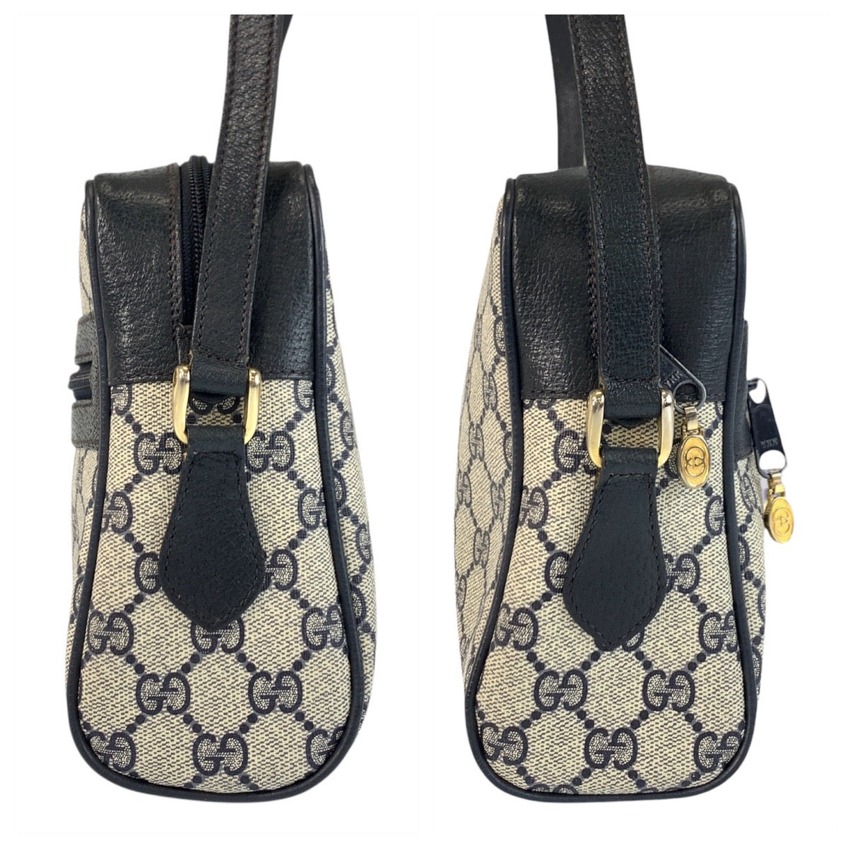 20817
GUCCI グッチ ヴィンテージ シェリーライン グレー ネイビー ゴールド金具 GGスプリームキャンバス / レザー 24 02 005 ショルダーバッグ ポシェット レディース ABP42