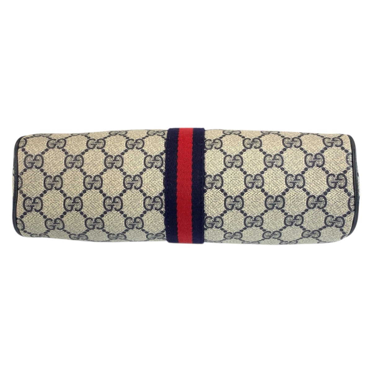 20817
GUCCI グッチ ヴィンテージ シェリーライン グレー ネイビー ゴールド金具 GGスプリームキャンバス / レザー 24 02 005 ショルダーバッグ ポシェット レディース ABP42