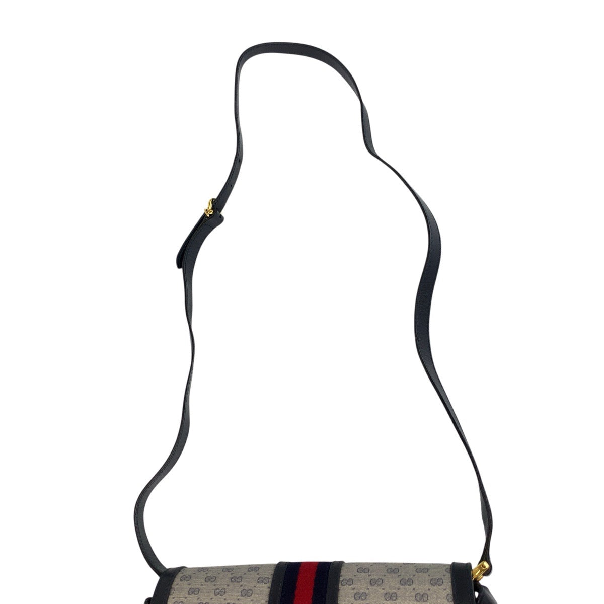20818
GUCCI グッチ ヴィンテージ マイクロGG シェリーライン グレー ネイビー ゴールド金具 GGスプリームキャンバス 001 115 0914 ショルダーバッグ ポシェット レディース AB42