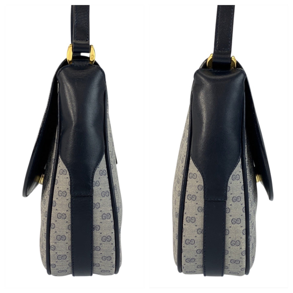 20818
GUCCI グッチ ヴィンテージ マイクロGG シェリーライン グレー ネイビー ゴールド金具 GGスプリームキャンバス 001 115 0914 ショルダーバッグ ポシェット レディース AB42