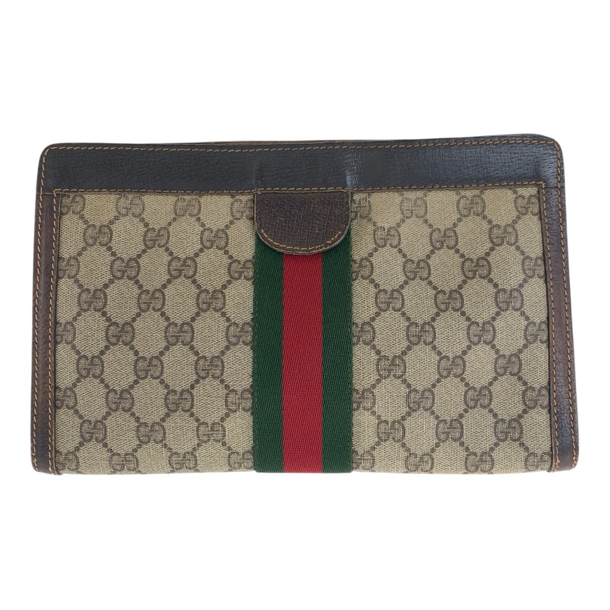 20819
GUCCI グッチ ヴィンテージ シェリーライン オールドグッチ ベージュ ブラウン GGスプリームキャンバス / レザー 41.014.2125.28 クラッチバッグ セカンドバッグ レディース AB15