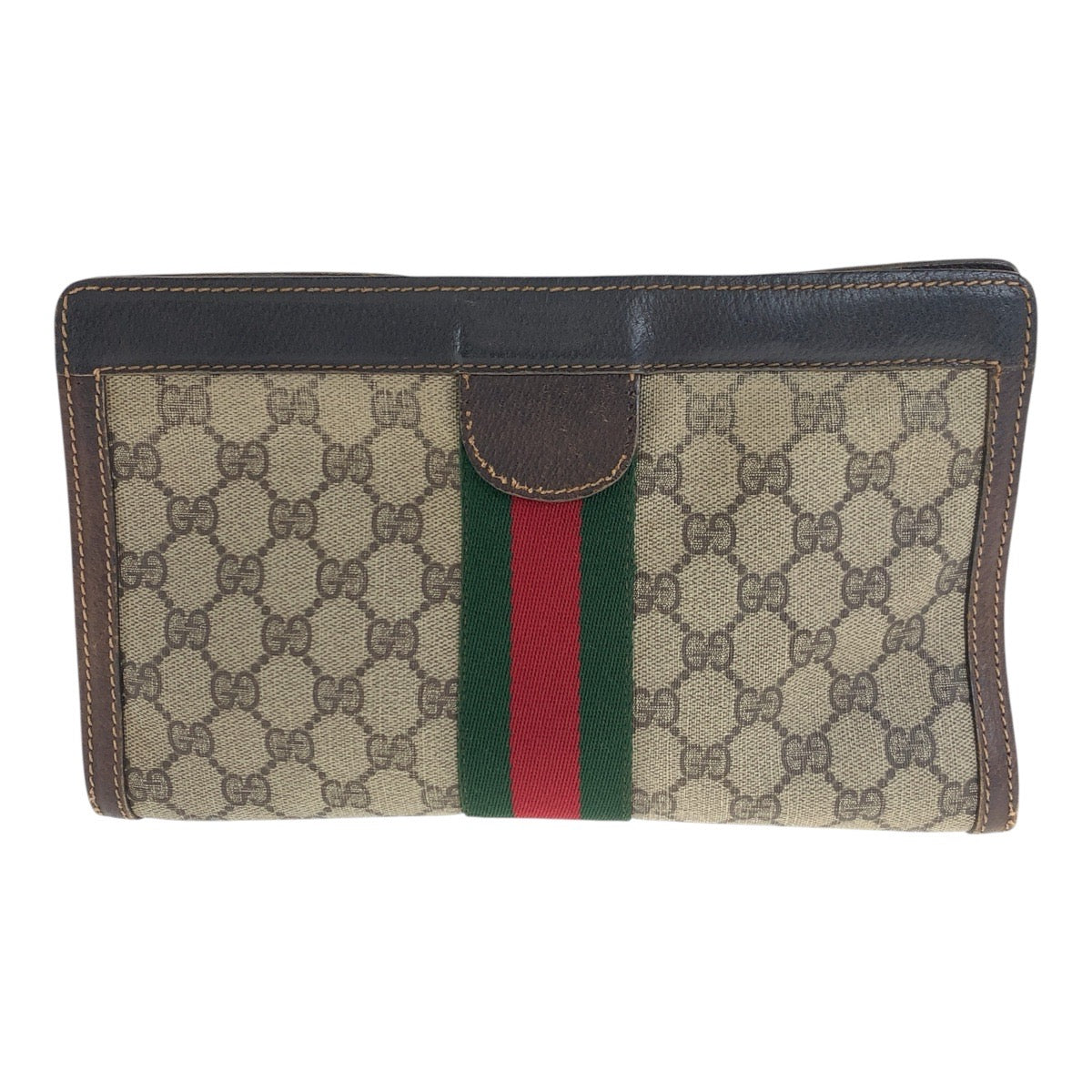 20819
GUCCI グッチ ヴィンテージ シェリーライン オールドグッチ ベージュ ブラウン GGスプリームキャンバス / レザー 41.014.2125.28 クラッチバッグ セカンドバッグ レディース AB15