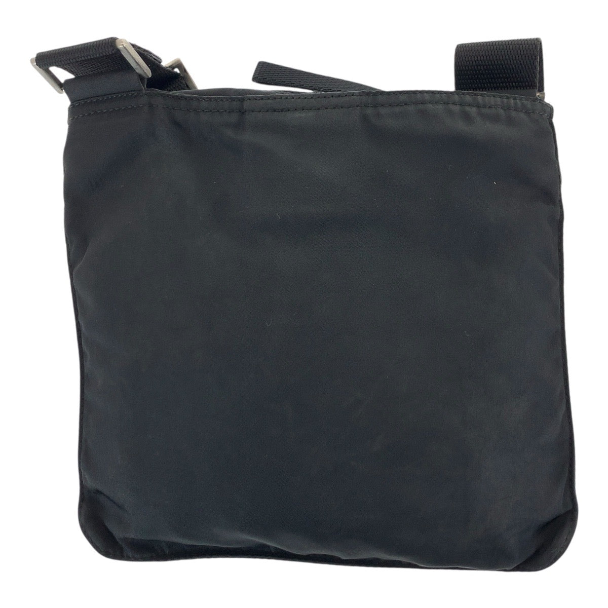 20820
PRADA プラダ テスート 三角ロゴプレート ブラック 黒 シルバー金具 ナイロン ショルダーバッグ ポシェット レディース AB28