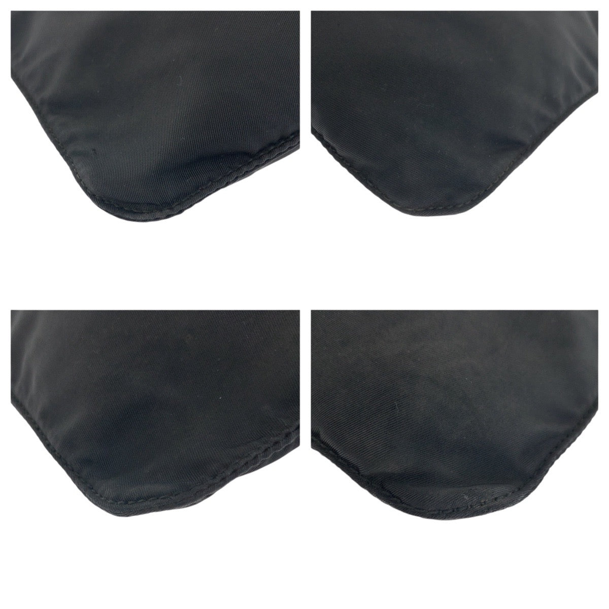 20820
PRADA プラダ テスート 三角ロゴプレート ブラック 黒 シルバー金具 ナイロン ショルダーバッグ ポシェット レディース AB28