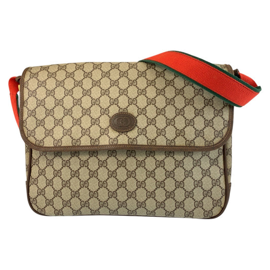 20821
GUCCI グッチ ヴィンテージ シェリーライン ベージュ ブラウン ゴールド金具 GGスプリームキャンバス / レザー 019 39 0091 ショルダーバッグ メッセンジャーバッグ 男女兼用 レディース AB45
