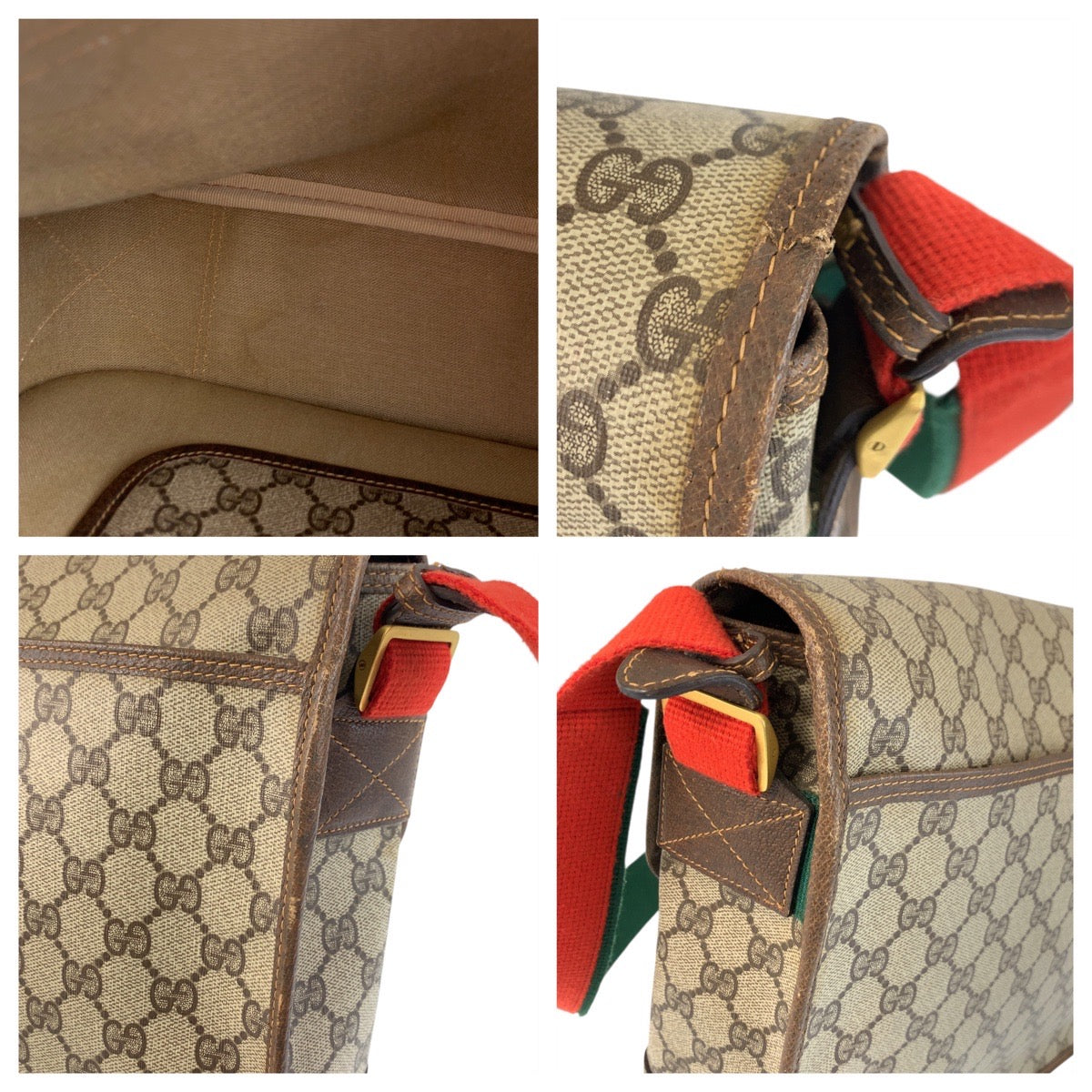 20821
GUCCI グッチ ヴィンテージ シェリーライン ベージュ ブラウン ゴールド金具 GGスプリームキャンバス / レザー 019 39 0091 ショルダーバッグ メッセンジャーバッグ 男女兼用 レディース AB45