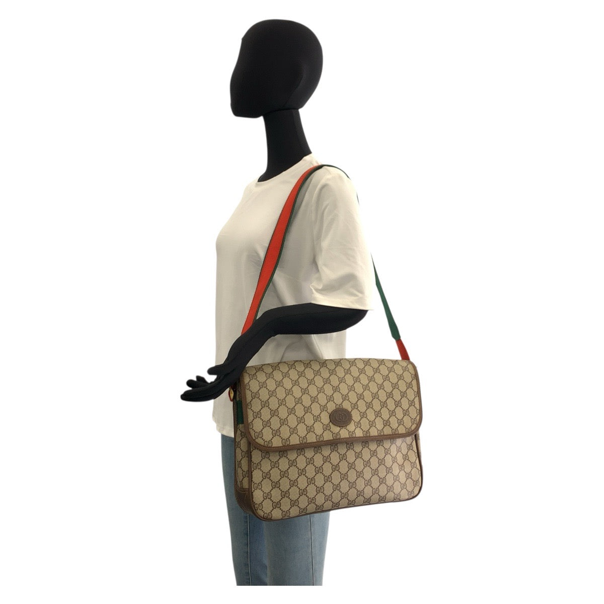 20821
GUCCI グッチ ヴィンテージ シェリーライン ベージュ ブラウン ゴールド金具 GGスプリームキャンバス / レザー 019 39 0091 ショルダーバッグ メッセンジャーバッグ 男女兼用 レディース AB45