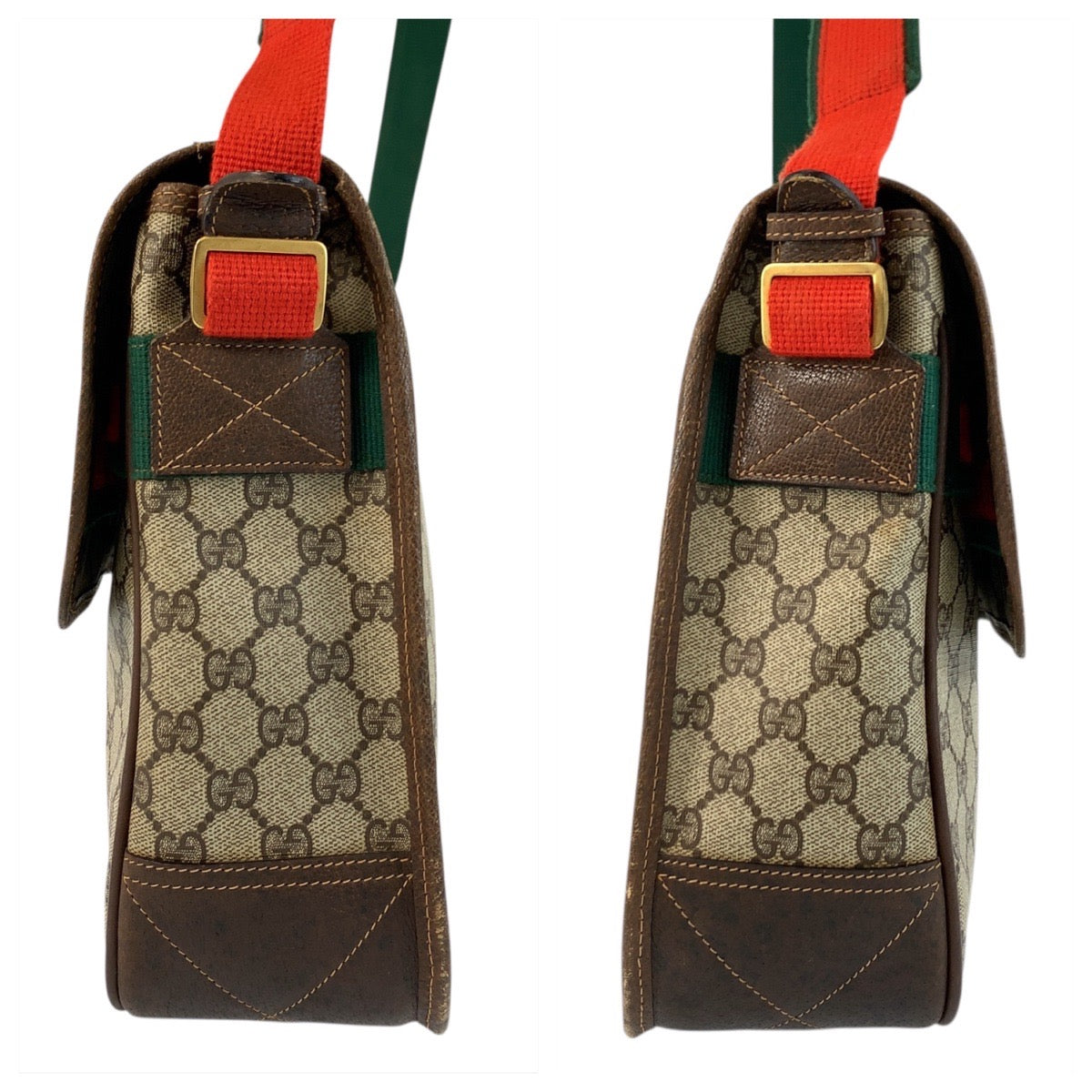 20821
GUCCI グッチ ヴィンテージ シェリーライン ベージュ ブラウン ゴールド金具 GGスプリームキャンバス / レザー 019 39 0091 ショルダーバッグ メッセンジャーバッグ 男女兼用 レディース AB45