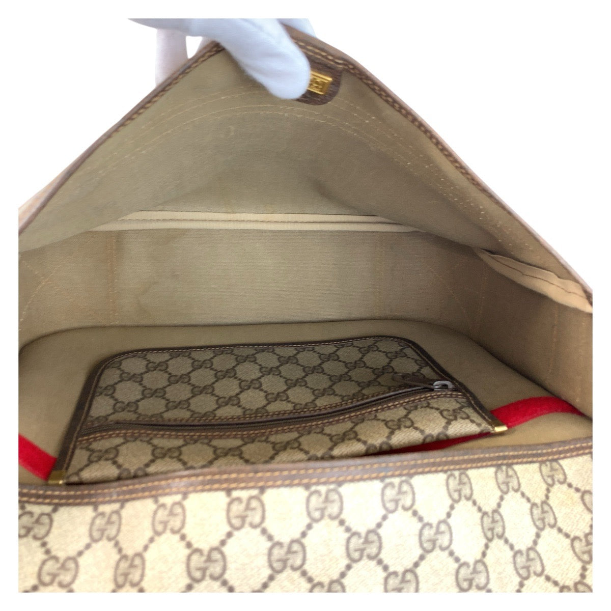 20821
GUCCI グッチ ヴィンテージ シェリーライン ベージュ ブラウン ゴールド金具 GGスプリームキャンバス / レザー 019 39 0091 ショルダーバッグ メッセンジャーバッグ 男女兼用 レディース AB45