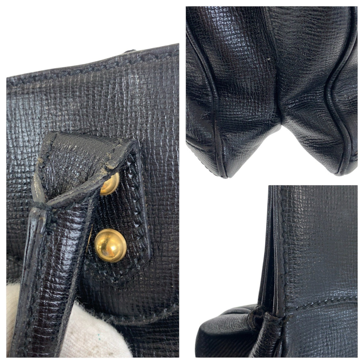 20822
GUCCI グッチ ホースビット ブラック 黒 ゴールド金具 レザー 114914 トートバッグ ショルダーバッグ レディース AB45