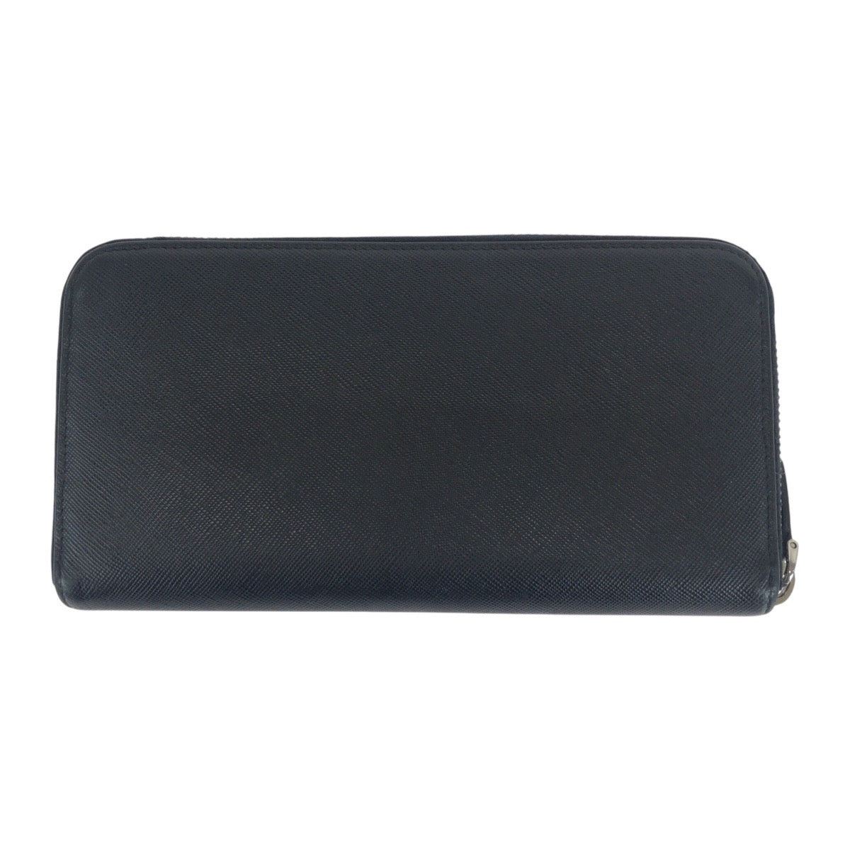 20824
PRADA プラダ サフィアーノ 三角ロゴプレート ブラック 黒 シルバー金具 レザー 長財布 ロングウォレット 男女兼用 レディース ABP28