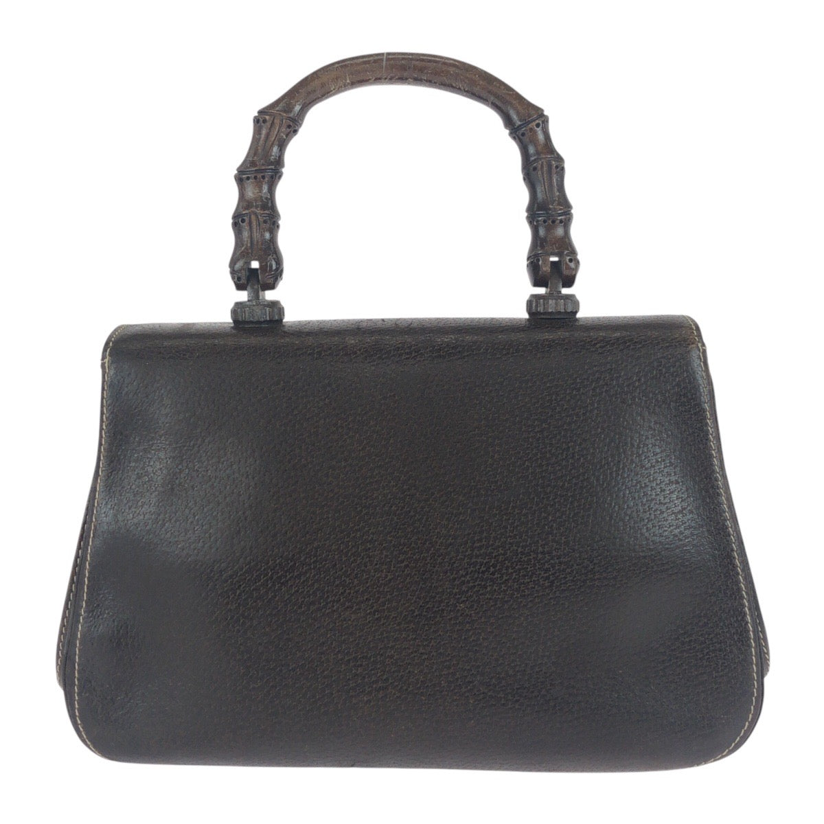 20883
GUCCI グッチ ヴィンテージ オールドグッチ バンブー ブラウン ゴールド金具 レザー 000 406 0147 ハンドバッグ レディース AB42