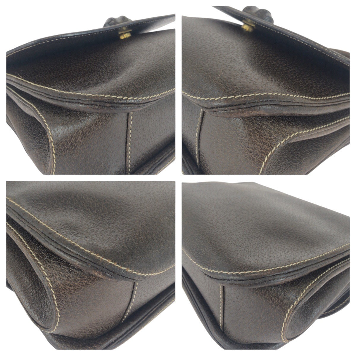 20883
GUCCI グッチ ヴィンテージ オールドグッチ バンブー ブラウン ゴールド金具 レザー 000 406 0147 ハンドバッグ レディース AB42