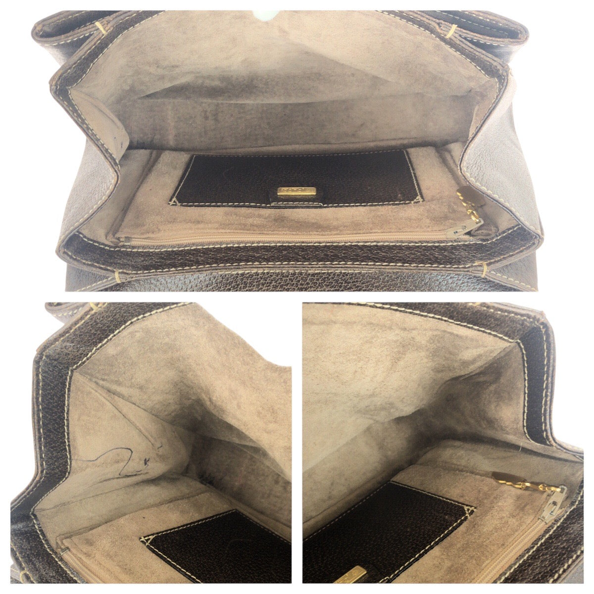 20883
GUCCI グッチ ヴィンテージ オールドグッチ バンブー ブラウン ゴールド金具 レザー 000 406 0147 ハンドバッグ レディース AB42