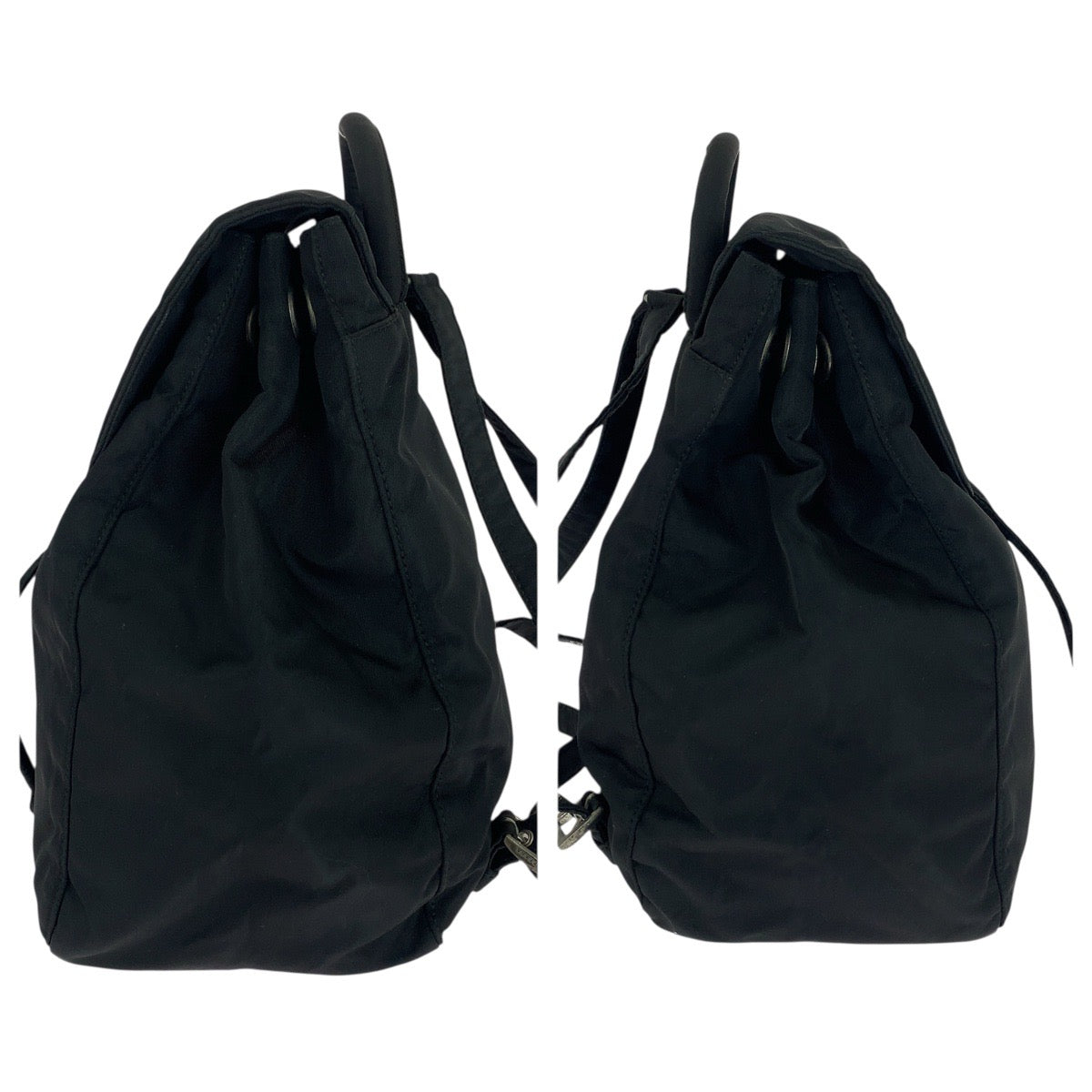 20826
PRADA プラダ テスート 三角ロゴプレート ブラック 黒 シルバー金具 ナイロン リュック・デイパック バックパック レディース ABP42