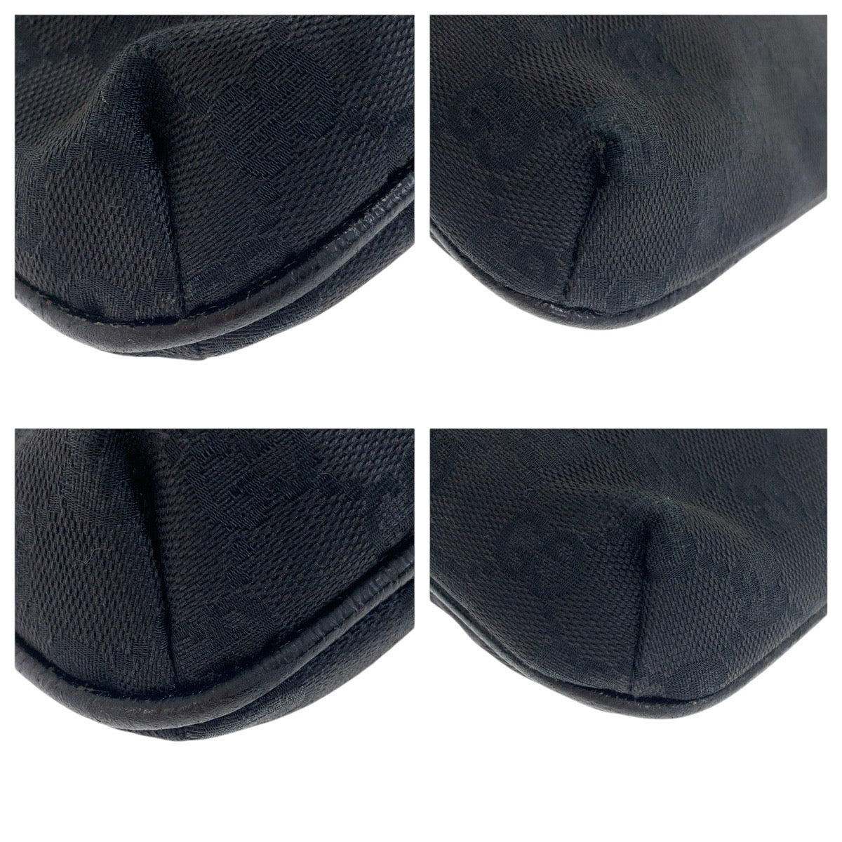 20828
GUCCI グッチ ブラック 黒 シルバー金具 GGキャンバス / レザー 122793 ショルダーバッグ ポシェット レディース AB31