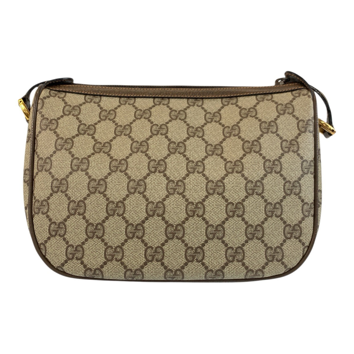 20829
GUCCI グッチ ヴィンテージ シェリーライン ベージュ ブラウン ゴールド金具 GGスプリームキャンバス / レザー 89 02 032 ショルダーバッグ ポシェット レディース ABP42