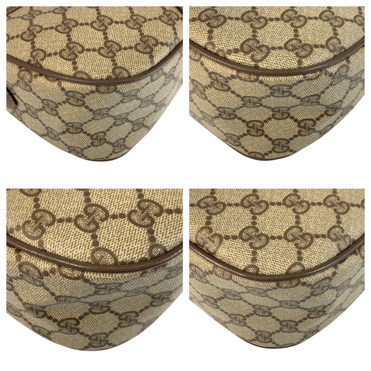 20829
GUCCI グッチ ヴィンテージ シェリーライン ベージュ ブラウン ゴールド金具 GGスプリームキャンバス / レザー 89 02 032 ショルダーバッグ ポシェット レディース ABP42