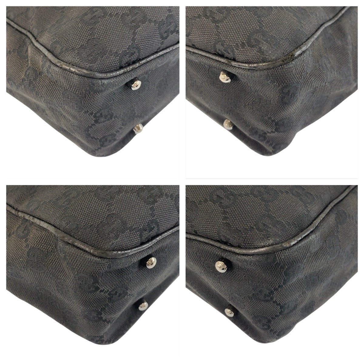 20830
GUCCI グッチ ブラック 黒 GGキャンバス / レザー 113019 トートバッグ ショルダーバッグ レディース AB31