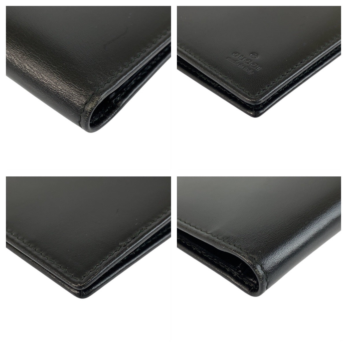 20833
GUCCI グッチ ブラック 黒 レザー 030 1502 1530 長財布 札入れ ロングウォレット メンズ AB10