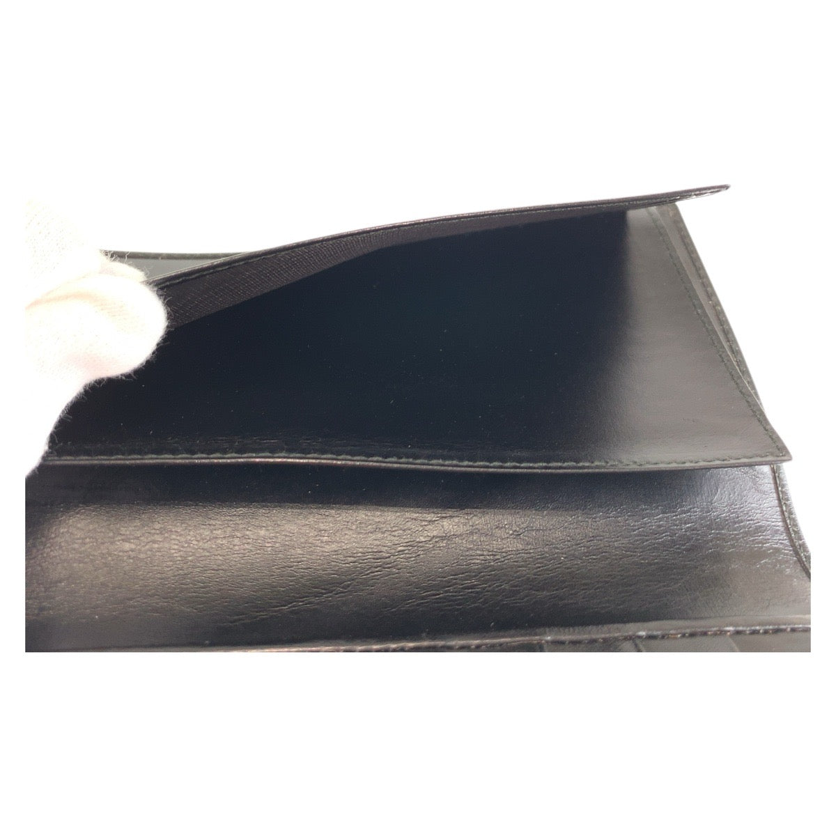 20833
GUCCI グッチ ブラック 黒 レザー 030 1502 1530 長財布 札入れ ロングウォレット メンズ AB10