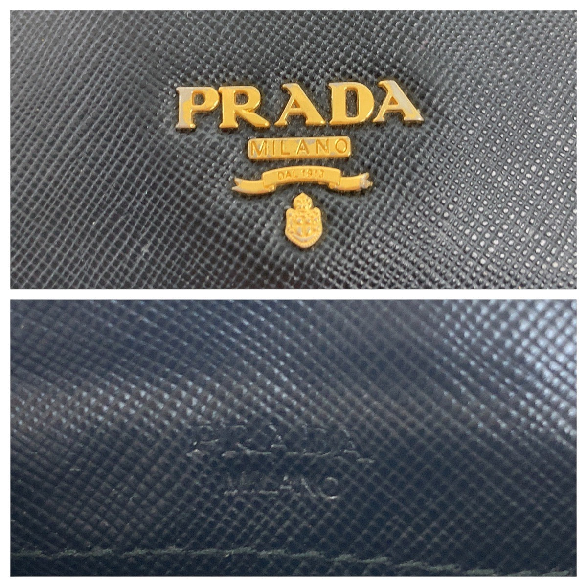 20834
PRADA プラダ サフィアーノ ブラック 黒 ゴールド金具 レザー 長財布 ロングウォレット レディース AB11