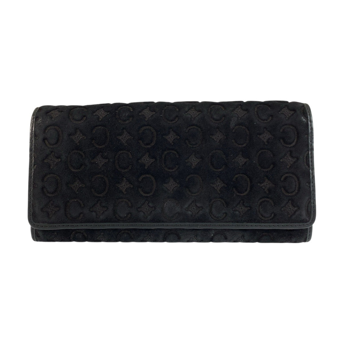 20836
CELINE セリーヌ Cマカダム柄 ブラック 黒 シルバー金具 スウェード YS 00/44 長財布 ロングウォレット レディース ABP14