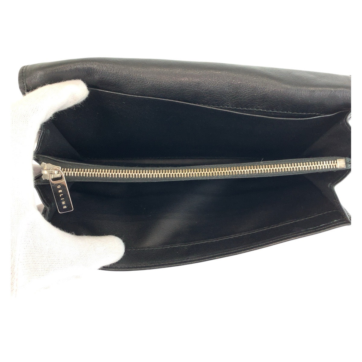 20836
CELINE セリーヌ Cマカダム柄 ブラック 黒 シルバー金具 スウェード YS 00/44 長財布 ロングウォレット レディース ABP14