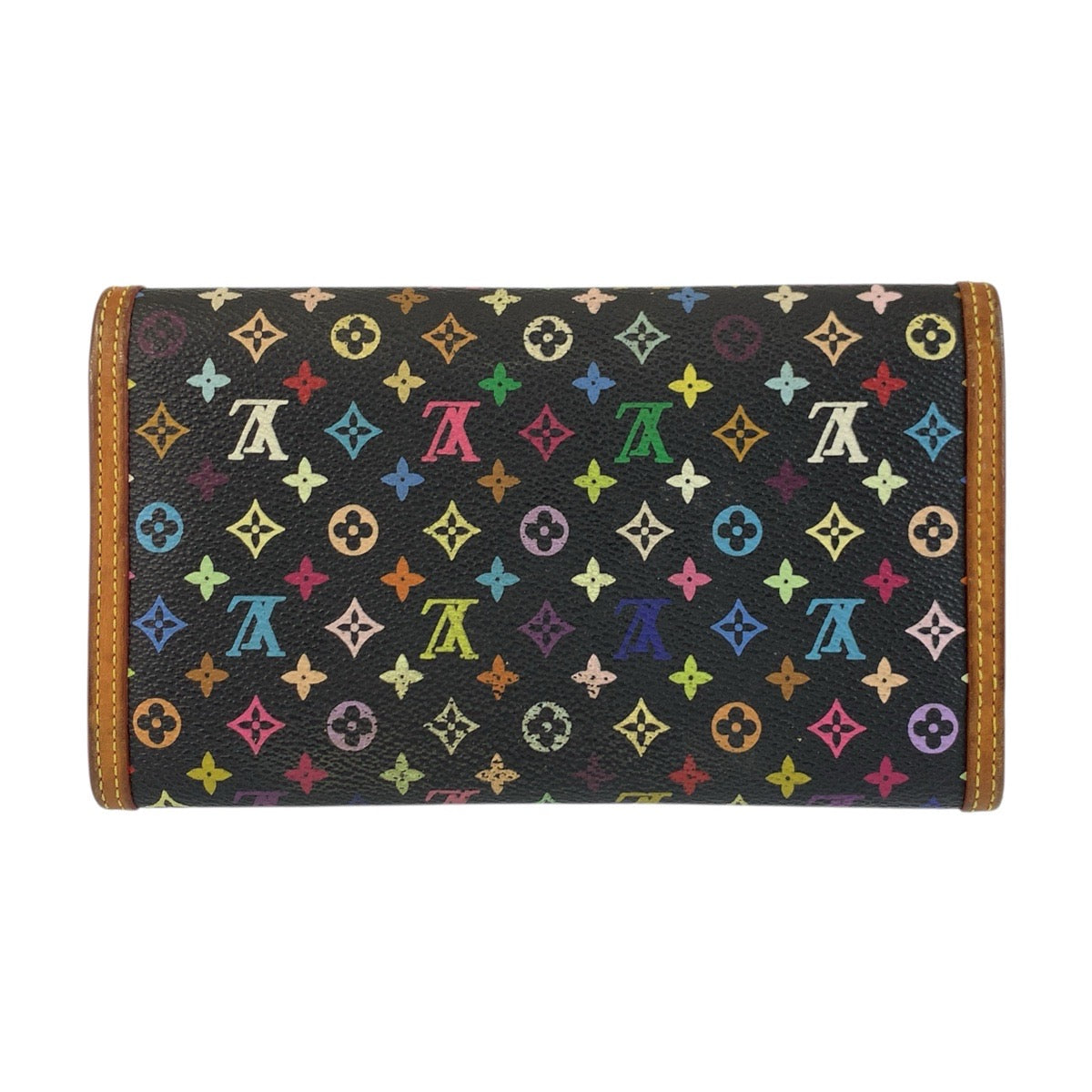 20837
LOUIS VUITTON ルイヴィトン モノグラム マルチカラー ポルトトレゾール インターナショナル ノワール ブラック 黒 ゴールド金具 PVC M92658 長財布 ロングウォレット レディース AB21