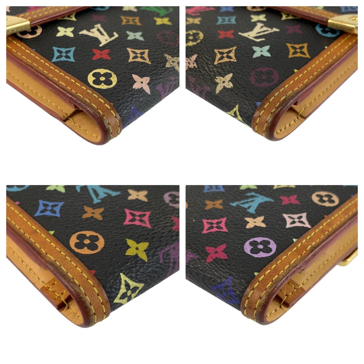 20837
LOUIS VUITTON ルイヴィトン モノグラム マルチカラー ポルトトレゾール インターナショナル ノワール ブラック 黒 ゴールド金具 PVC M92658 長財布 ロングウォレット レディース AB21