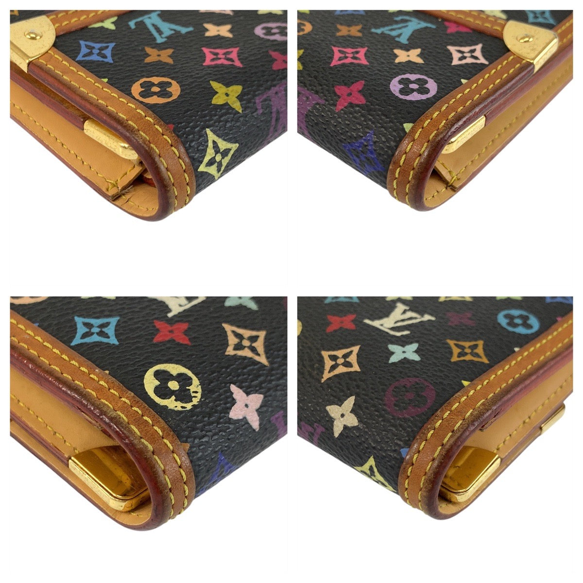 20837
LOUIS VUITTON ルイヴィトン モノグラム マルチカラー ポルトトレゾール インターナショナル ノワール ブラック 黒 ゴールド金具 PVC M92658 長財布 ロングウォレット レディース AB21