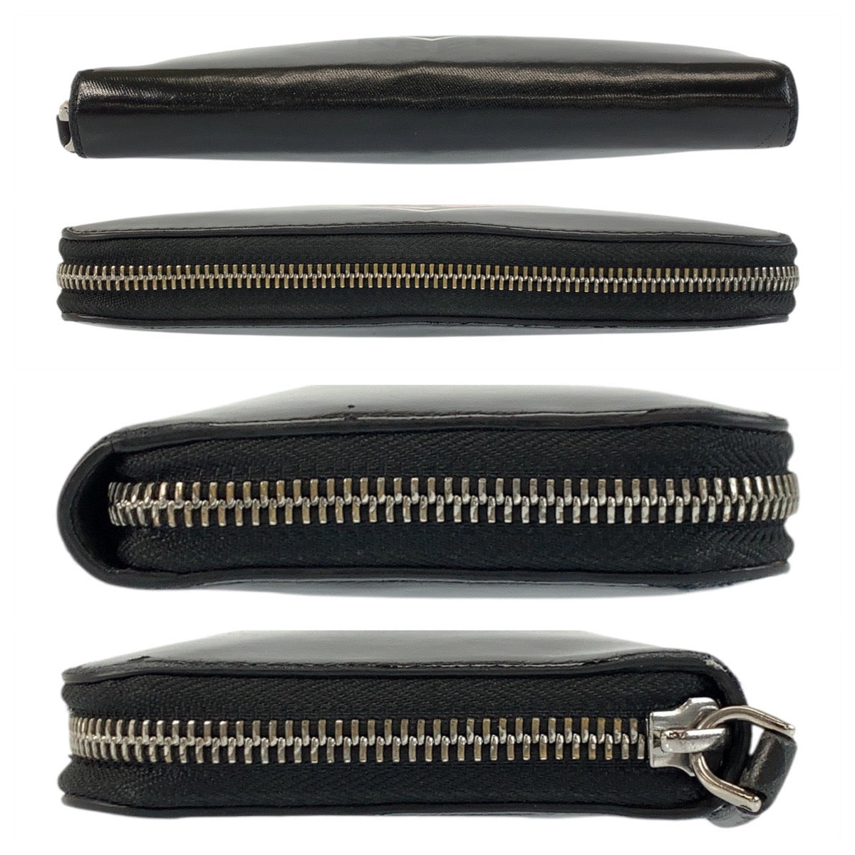 20838
BURBERRY バーバリー ロゴ グラフィック ブラック 黒 シルバー金具 レザー 長財布 ロングウォレット メンズ AB11