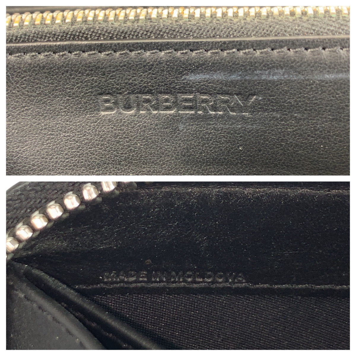 20838
BURBERRY バーバリー ロゴ グラフィック ブラック 黒 シルバー金具 レザー 長財布 ロングウォレット メンズ AB11