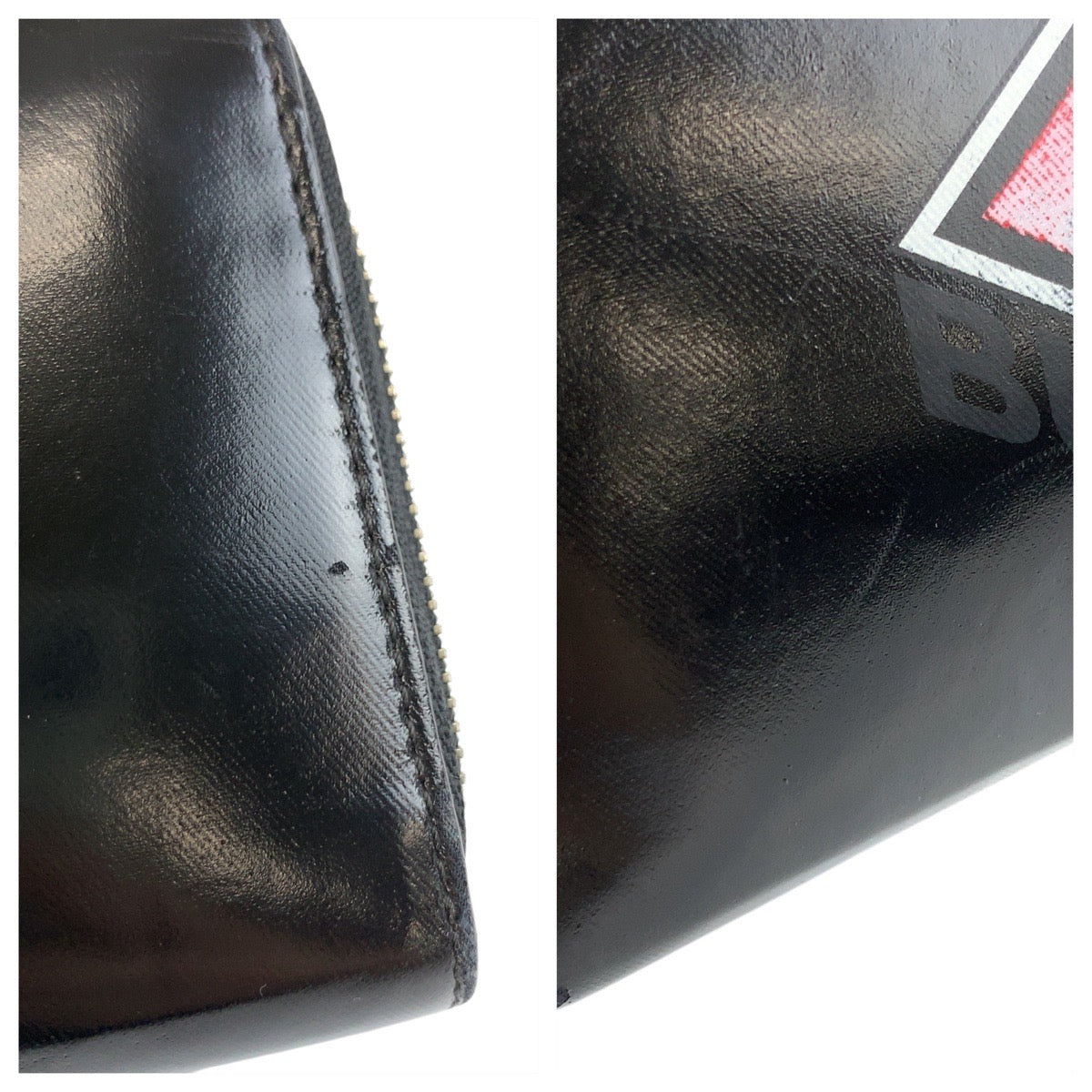 20838
BURBERRY バーバリー ロゴ グラフィック ブラック 黒 シルバー金具 レザー 長財布 ロングウォレット メンズ AB11