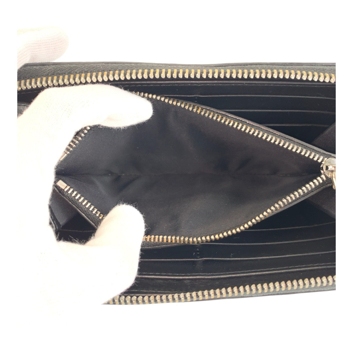 20838
BURBERRY バーバリー ロゴ グラフィック ブラック 黒 シルバー金具 レザー 長財布 ロングウォレット メンズ AB11